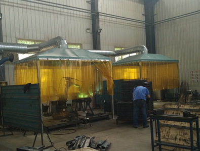 青島如隆機械--機器人焊接除塵項目